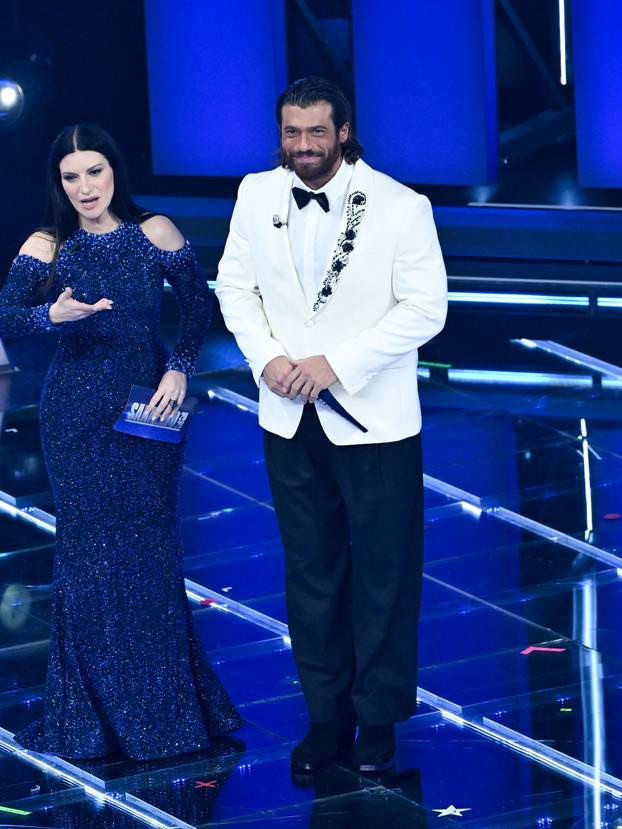 Sanremo, 76th Italian Song Festival. First Night. Laura Pausini
