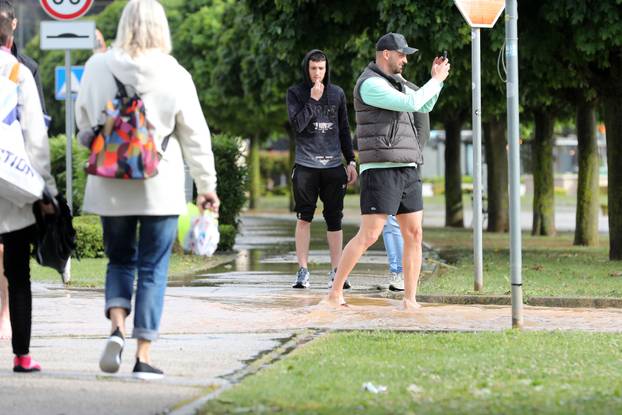 Potopljene ulice Medulina nakon jakog nevremena