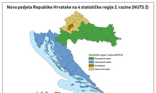 Nova podjela Hrvatske na četiri regije omogućit će veći iznos poticaja i potpora za poduzeća