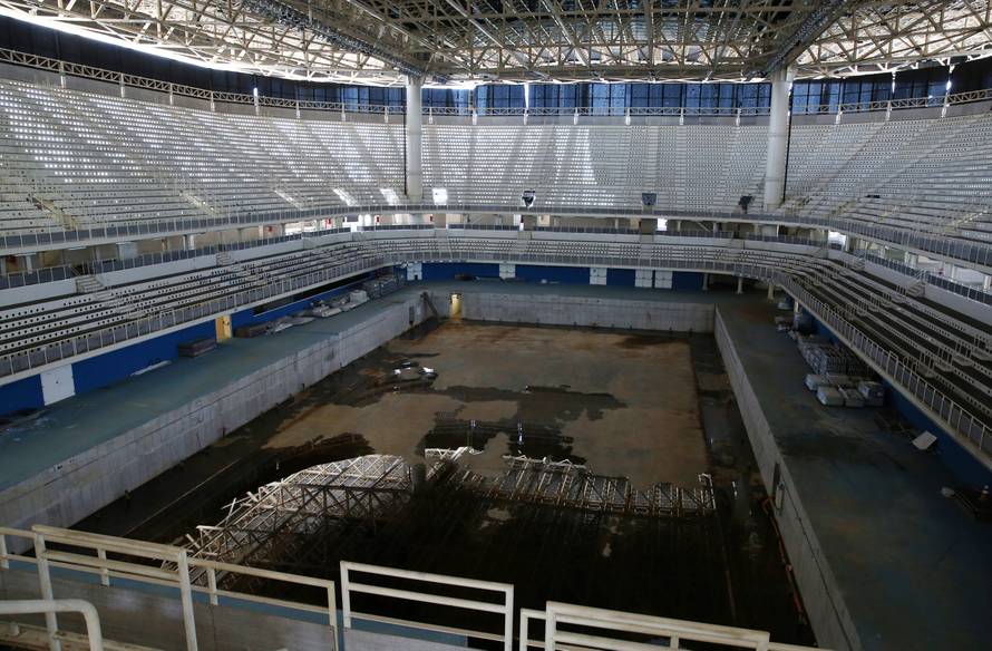 A view of the Olympic Aquatics Stadium, which was used for the Rio 2016 Olympic Games, is seen in Rio de Janeiro