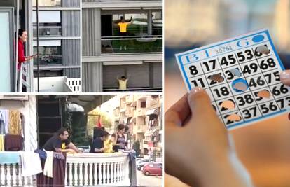 Ljudi širom svijeta igraju bingo s balkona sa svojim susjedima
