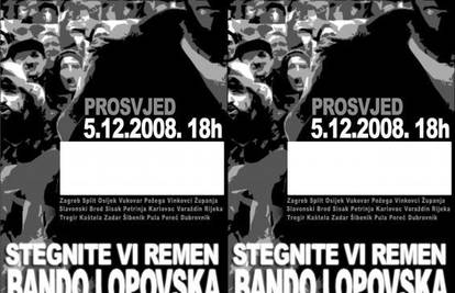 Lijepio plakate za prosvjed protiv Vlade pa ga priveli