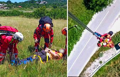 Helikopterska akcija spašavanja na Mosoru: HGSS izvukao osobu s ozljedama koljena i ramena