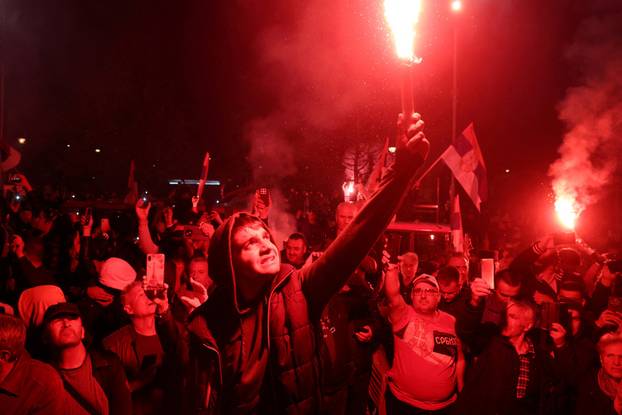 Serbia's ruling SNS party holds pro-government rally in Belgrade