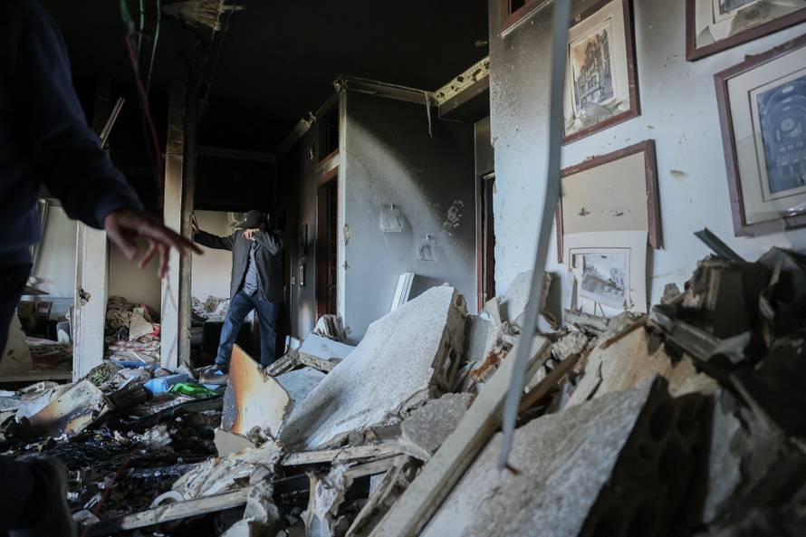 Aftermath of an Israeli strike in Beirut