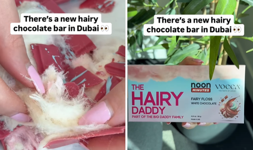 Dlakava čokolada iz Dubaija šokirala internet: 'Pa izgleda poput izolacije iz potkrovlja!'