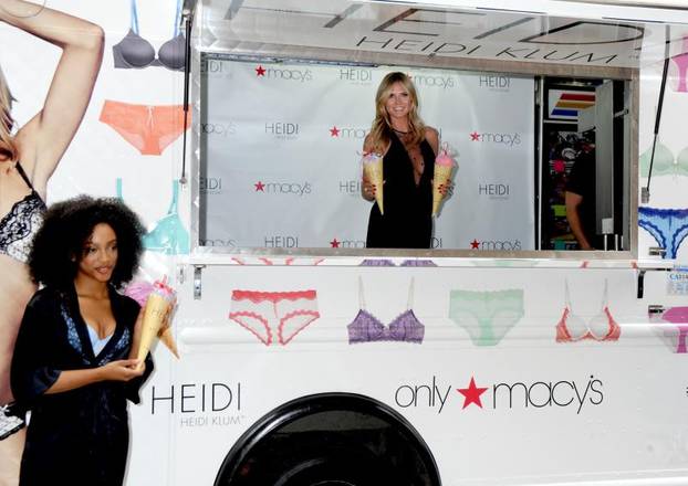 Heidi By Heidi Klum Lingerie Ice Cream Truck & Shopping Party - NYC