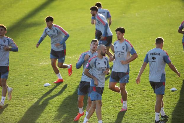Rijeka: Trening Hrvatske nogometne reprezentacije na Rujevici.