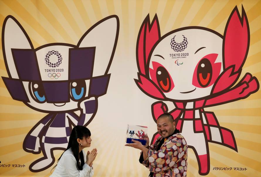 Tokyo Olympics organizers unveil the mascot for the Tokyo 2020 Olympics and Paralympics in Tokyo