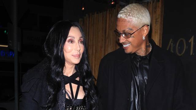 New couple alert? Cher and Amber Rose's ex Alexander Edwards are seen holding hands while arriving for dinner in West Hollywood