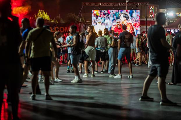 Split: Druga večer Ultra Europe Festivala, slavlje španjolskih navijača nakon pobjede na Euru