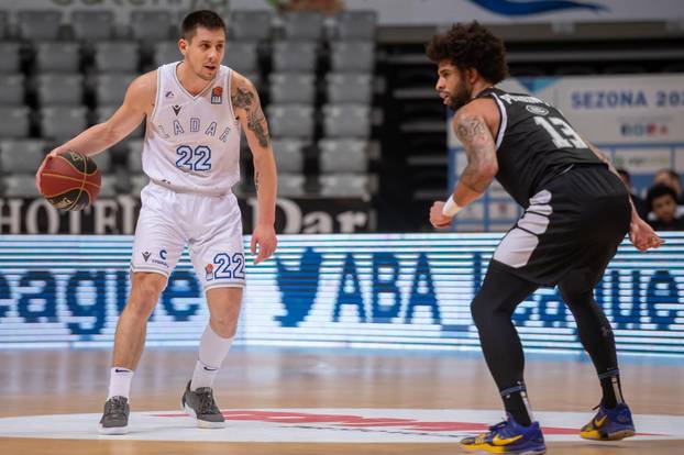 Zadar: Utakmica između KK Zadar i KK Partizan Niš u 19. kolu ABA lige