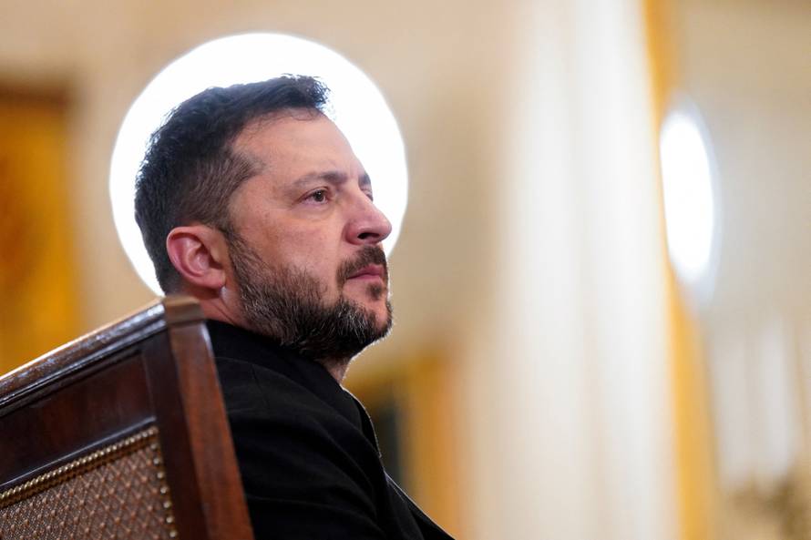 U.S. President Trump meets with Ukrainian President Zelenskiy and European leaders, in Washington, D.C.