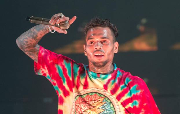 Chris Brown performs in Frankfurt