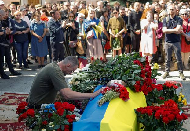 Funeral of a Ukrainian serviceman in Kyiv