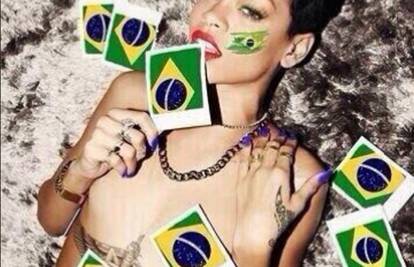 Vatrena navijačica: Rihanna u toplesu dala podršku Brazilu