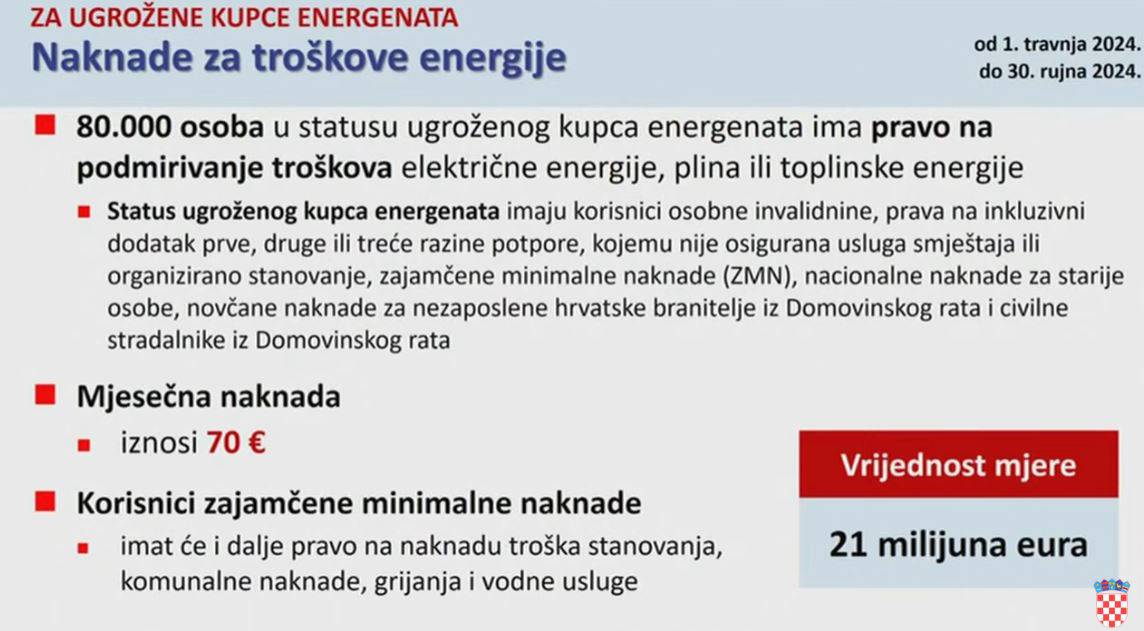 Plenković: 'Od 1. travnja do 30. rujna cijene struje i plina ostat će iste kao i dosad za građane'