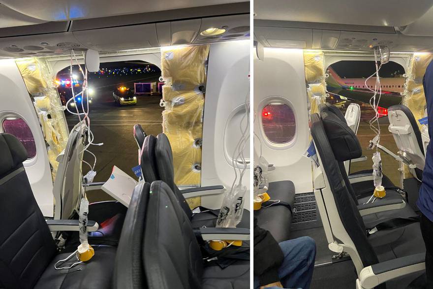 Drama na letu u SAD-u: Usred leta otpao im je prozor. Flotu Boeinga prijevoznik prizemljio