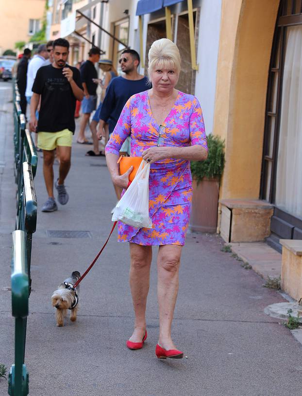 Ivana Trump on holiday in St Tropez