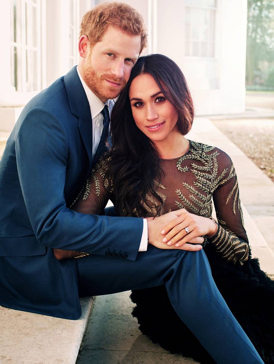 FILE PHOTO: An official engagement photo released by Kensington Palace of Prince Harry and Meghan Markle taken by photographer Alexi Lubomirski, at Frogmore House in Windsor