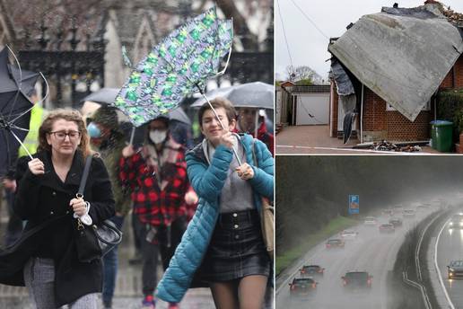 FOTO/VIDEO: Oluja Eunice ubila 13 ljudi, promet u kolapsu, neki dijelovi Europe ostali bez struje