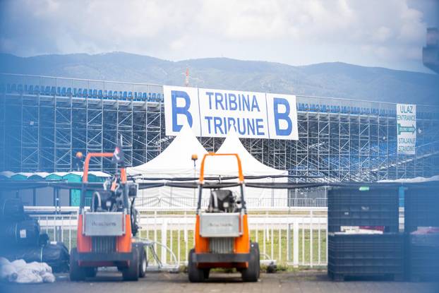 Zagreb: Pripreme za koncert Eda Sheerana na Hipodromu