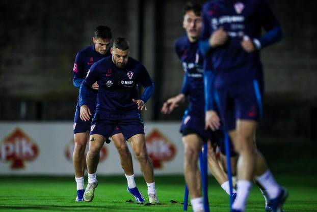 Zagreb: Trening nogometne reprezentacije na terenu Hitrec Kacijan
