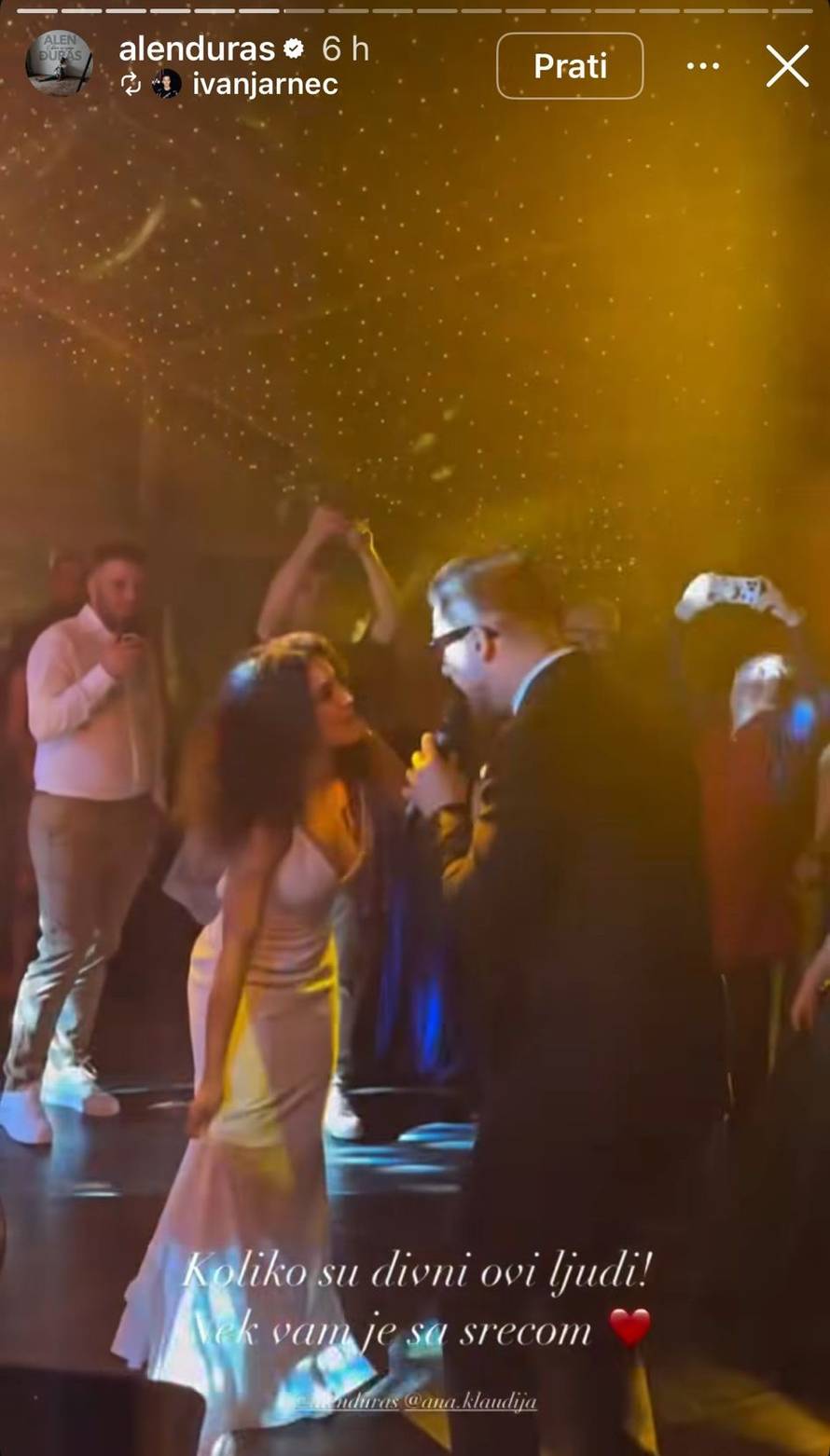 Pjevač Alen Đuras uplovio u bračnu luku sa svojom Anom: Kum Matija Cvek je i zapjevao