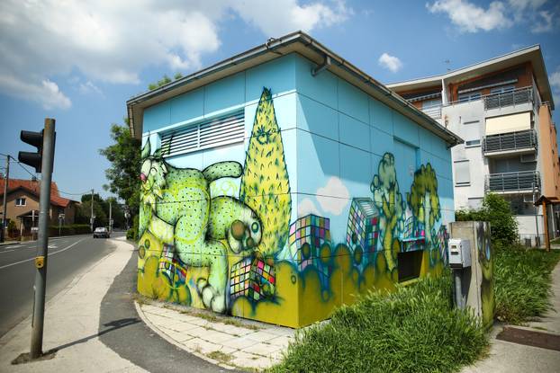 Zagreb: Mural risa osvanuo na trafostanici 