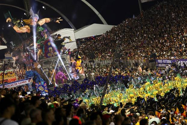 Carnival parade in Sao Paulo