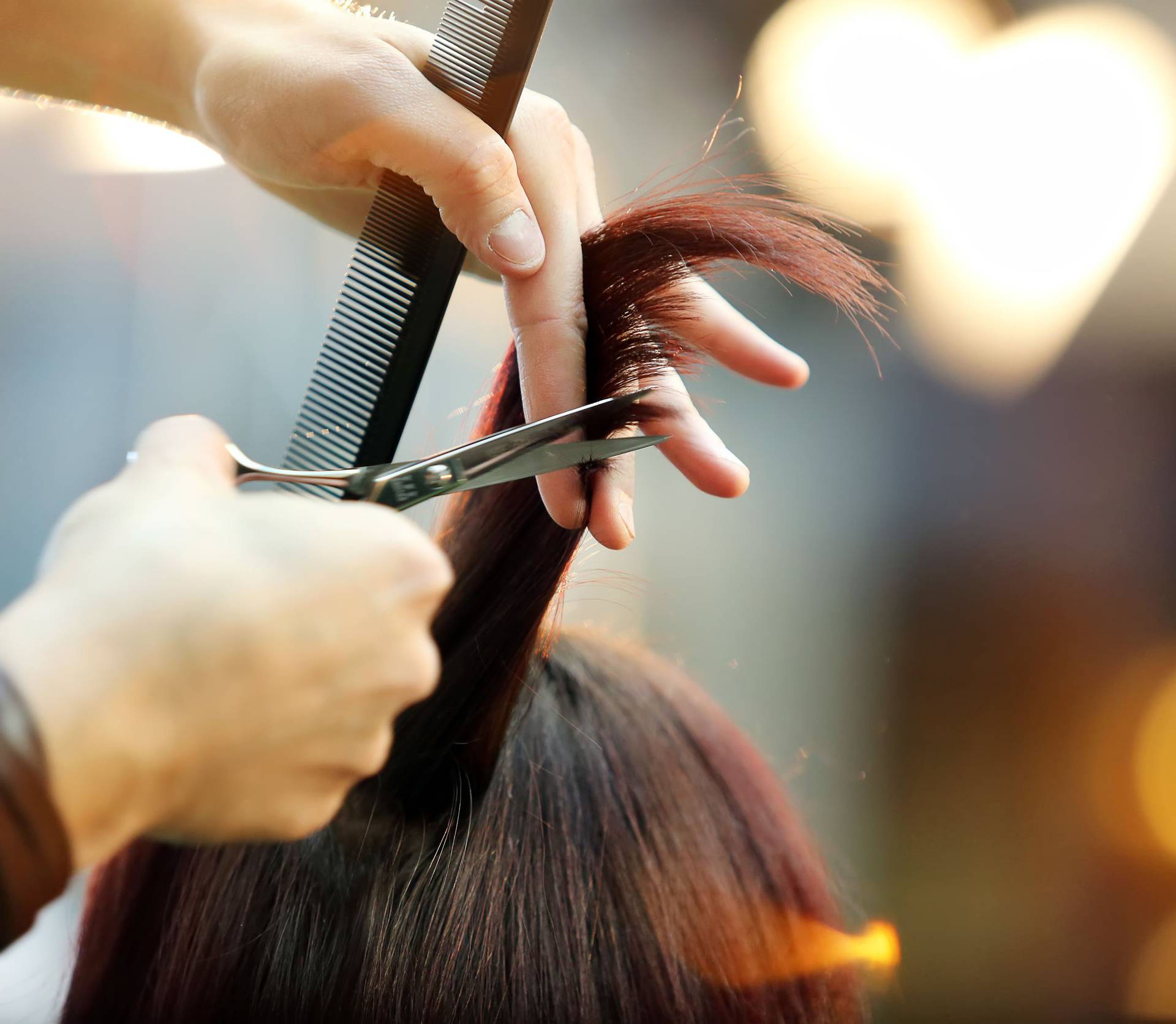 Barber cutting hair