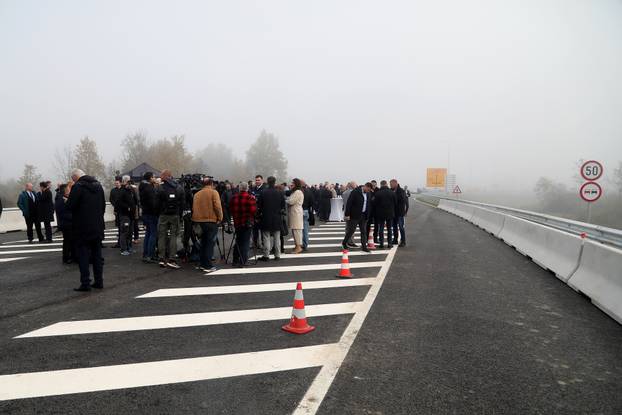 Svečanost puštanja u promet dionice autoceste A11 Lekenik - Sisak