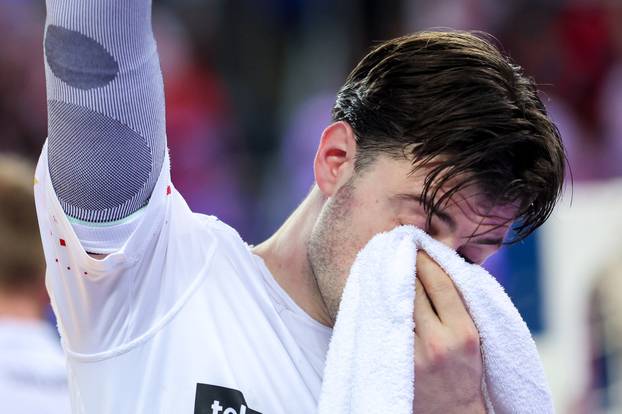 Zagreb: Slavlje rukometaša Hrvatske nakon pobjede nad Mađarskom i prolaska u polufinale Svjetskog prvenstva