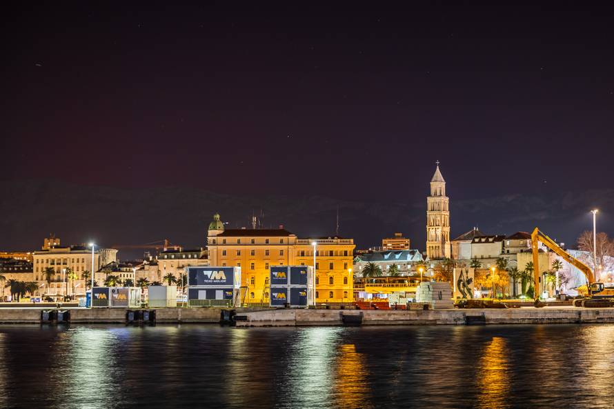 Pogled na auroru borealis u Splitu