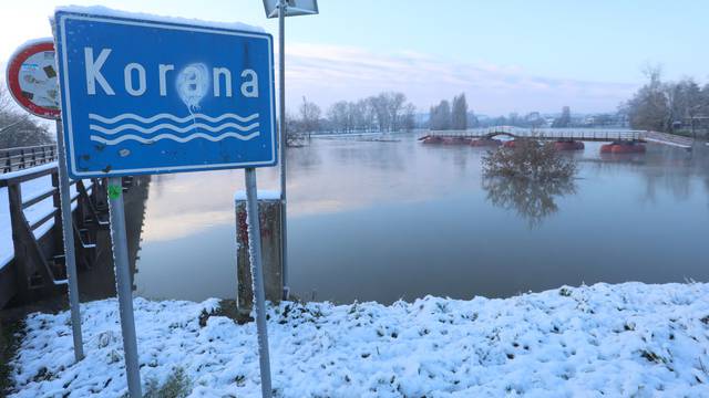 Vodostaj rijeke Korane u Karlovcu u blagom je opadanju