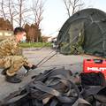 Hrvatska vojska postavlja covid šatore kraj bolnice u Varaždinu