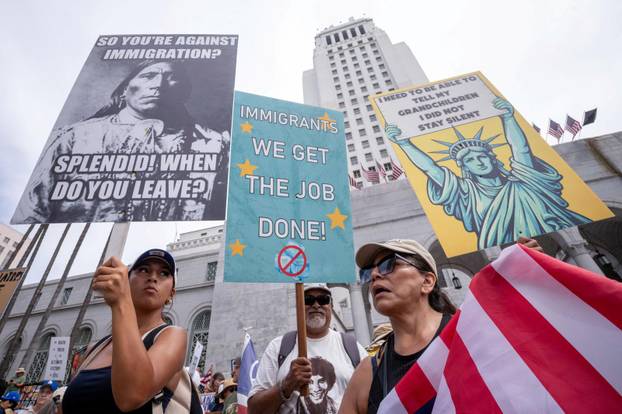"No Kings" protest against U.S. President Donald Trump's administration policies in Los Angeles