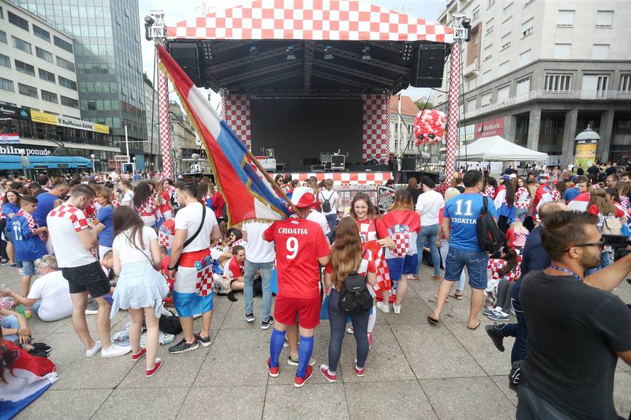 Zagreb: Pripreme za veliki doÄek hrvatske reprezentacije