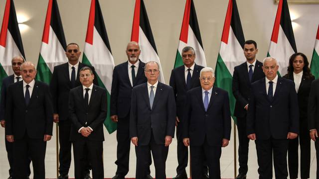 New Palestinian government swearing-in ceremony in Ramallah