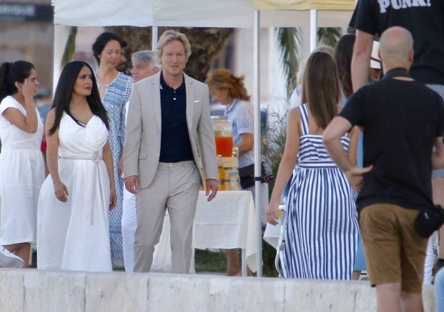 Salma Hayek i Owen Wilson u ranu zoru nastavili sa snimanjem filma Bliss na splitskoj rivi