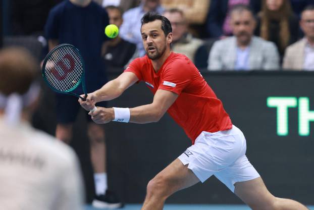 Osijek: Drugi dan Qualifier faze Davis Cupa Hrvatska - Slova&ccaron;ka, parovi