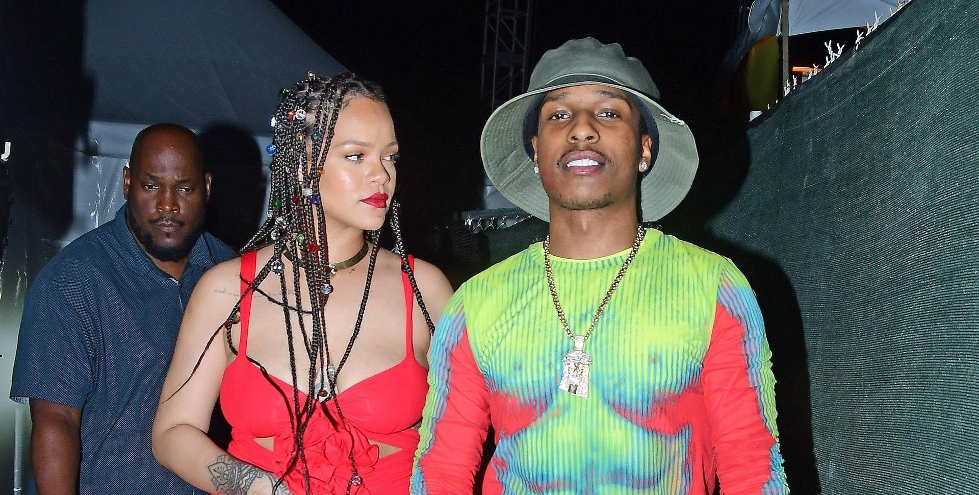 *PREMIUM-EXCLUSIVE* *MUST CALL FOR PRICING* Rihanna and A$AP Rocky attend the Imagine reggae show while on holiday in Barbados.