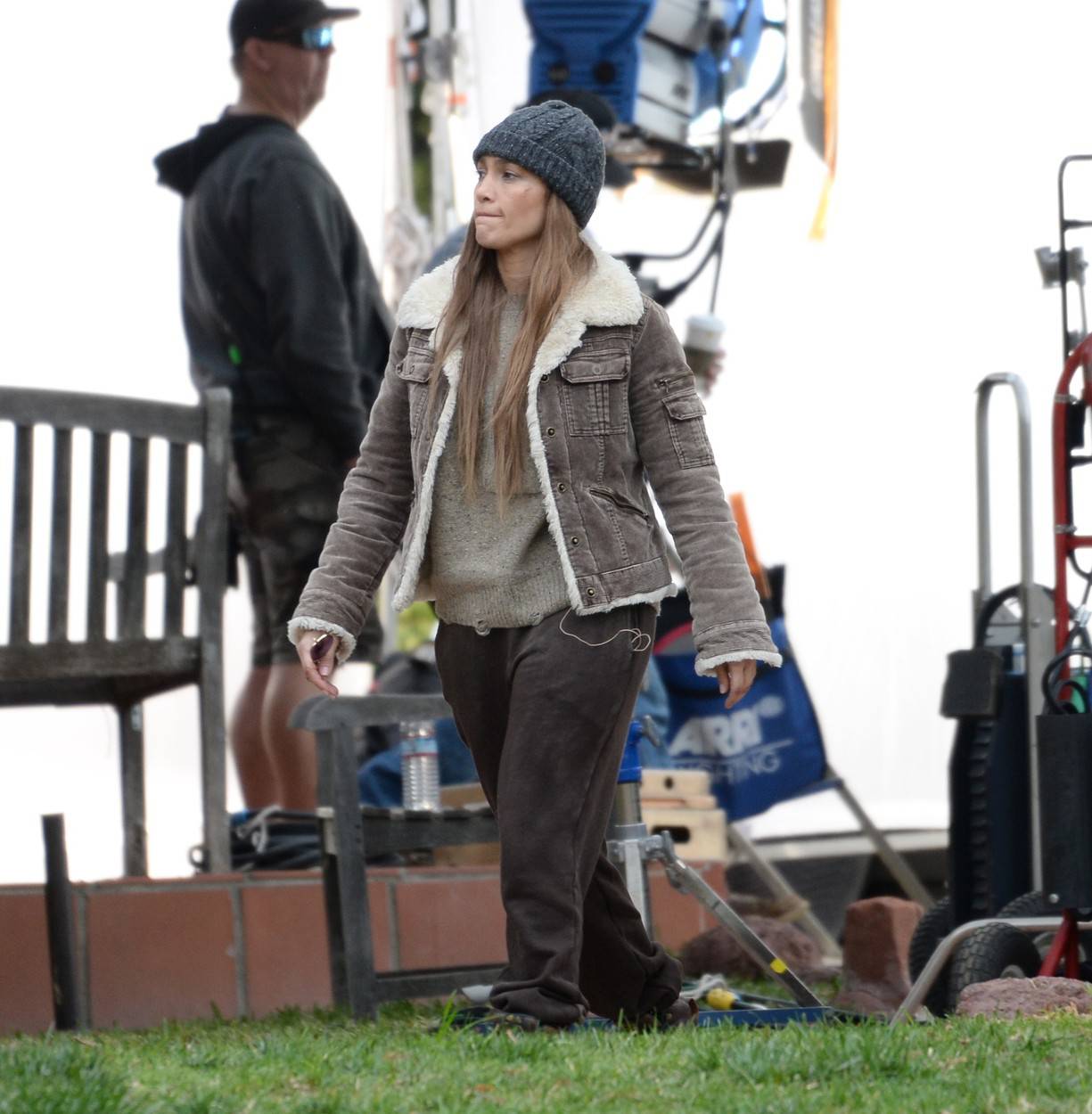 EXCLUSIVE: Jennifer Lopez is Spotted Filming Reshoots for 'The Mother' in Los Angeles.