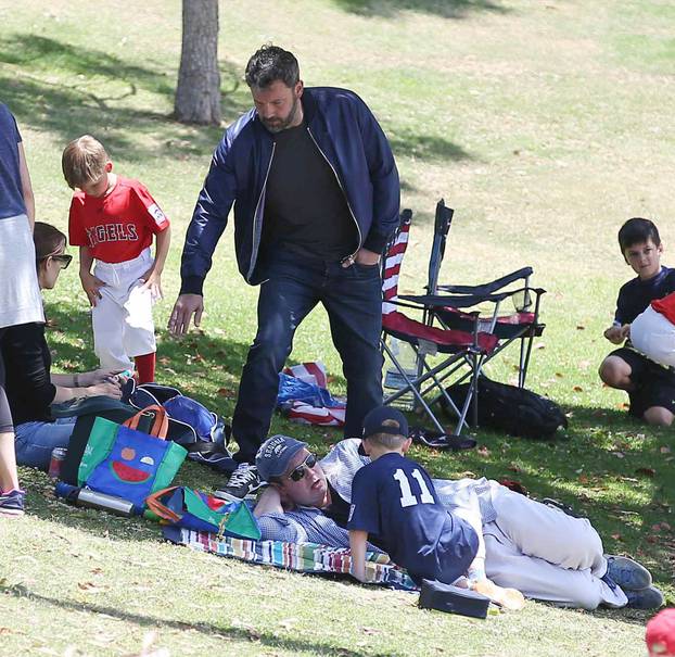 Ben Affleck and family are seen in Los Angeles