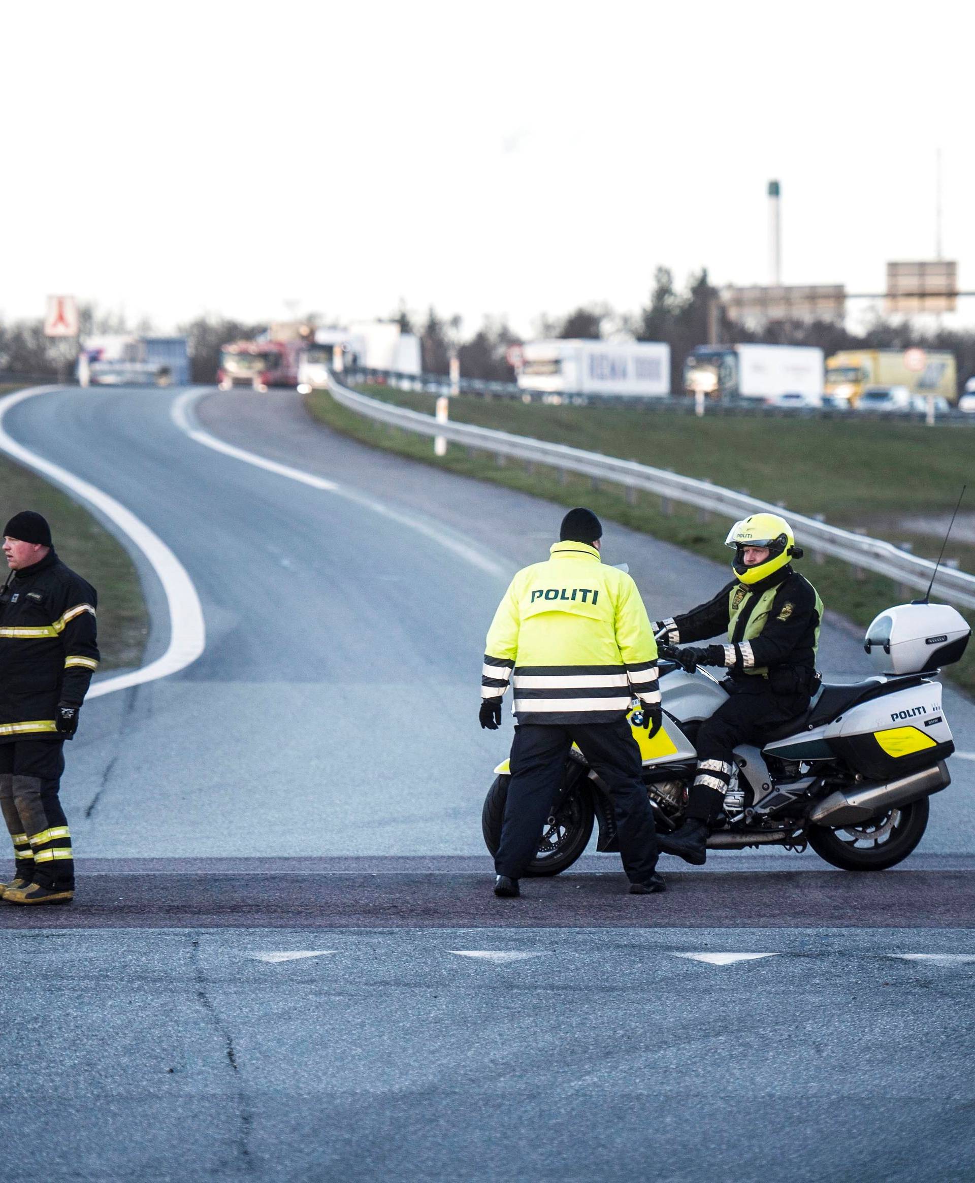 Train accident on the Great Belt Bridge