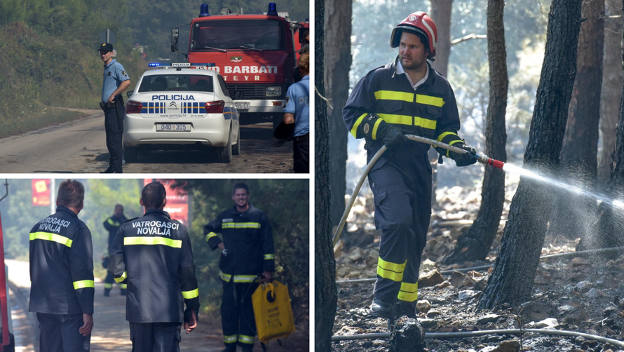 Spasili su Zrće od katastrofe: Cijelu noć borili se s požarom