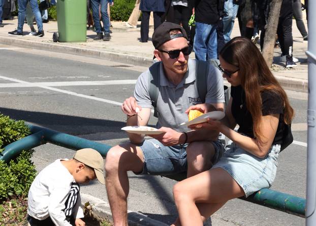 Šibenik: Podjela hrane na uskršnji ponedjeljak