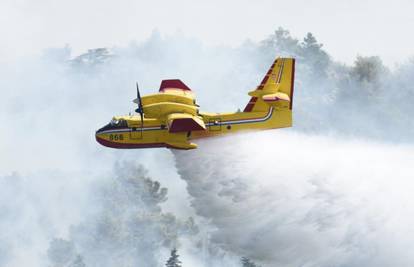 Gori borova šuma: Vatru gase i dva kanadera te air tractor 