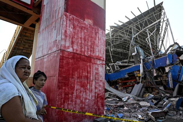 Aftermath of earthquake in southern Philippines