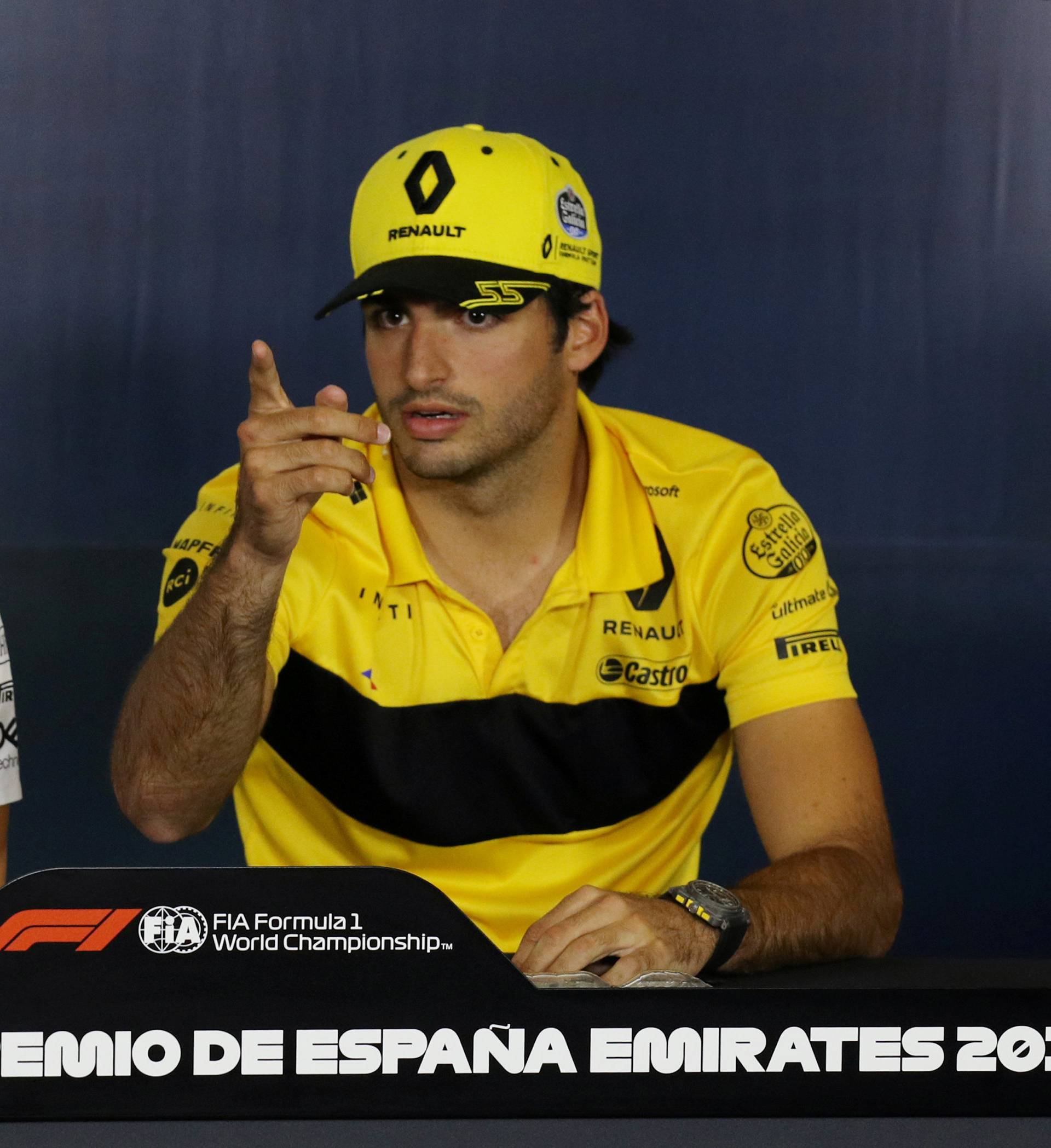 FILE PHOTO: McLaren's Fernando Alonso and Renault's Carlos Sainz at Circuit de Barcelona-Catalunya, Barcelona, Spain - May 10, 2018